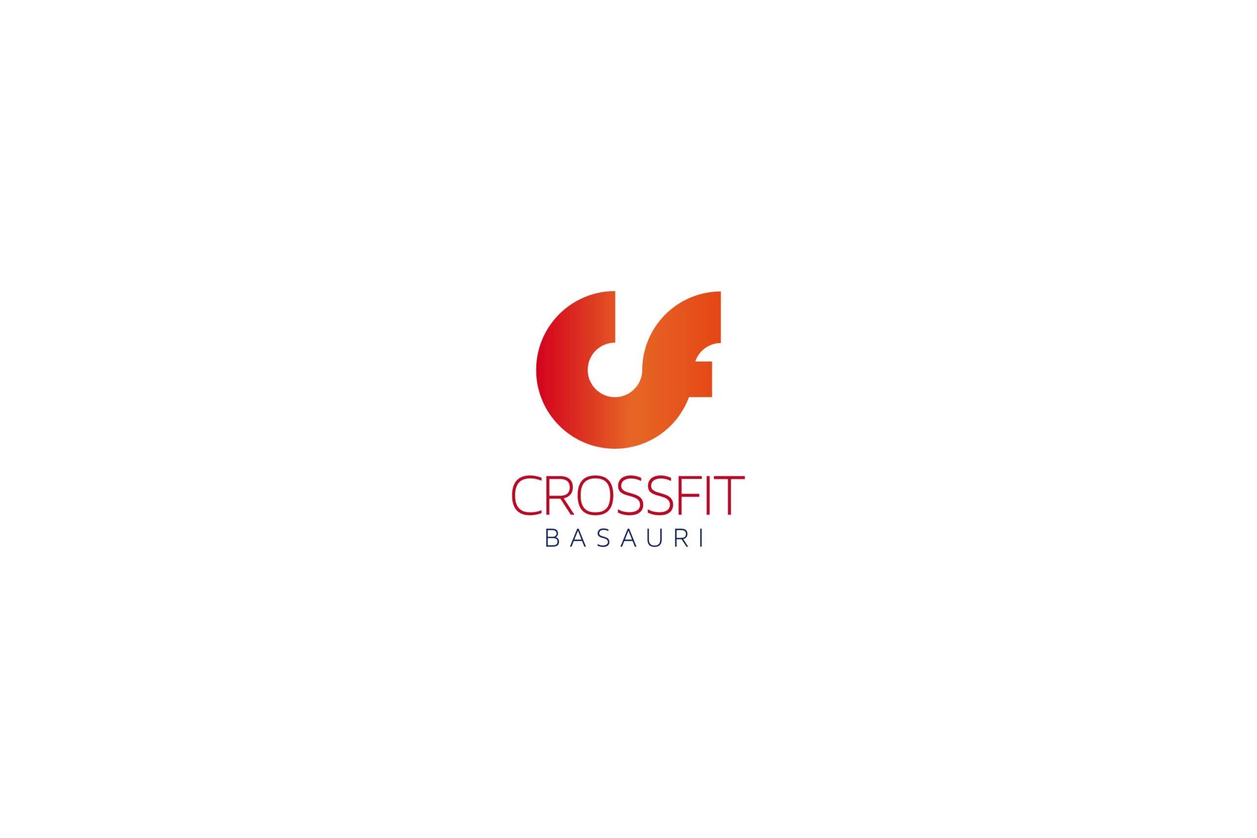 Logo Crossfit Basauri rojo sobre fondo blanco branding por The Acctitude